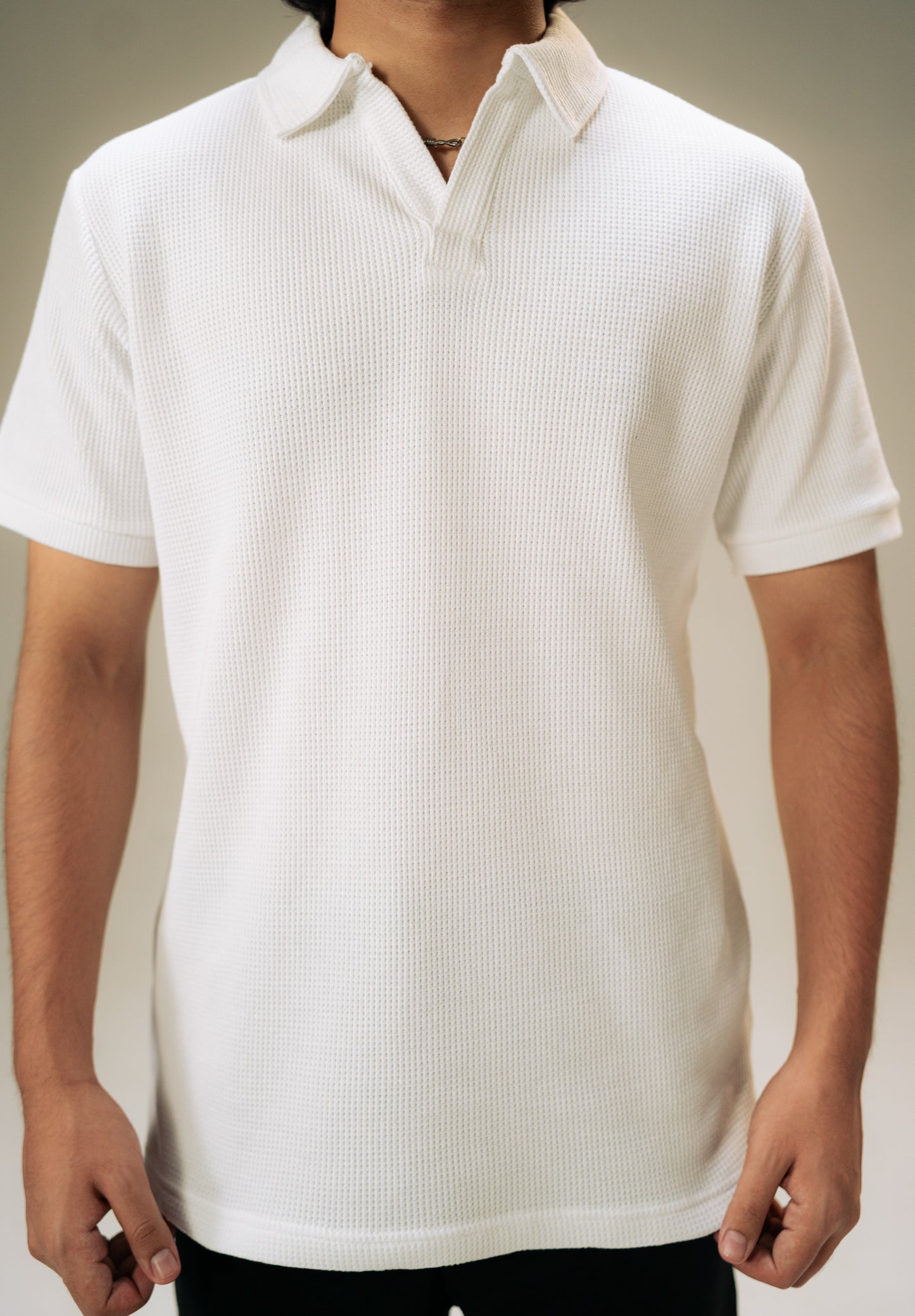 White-knitted