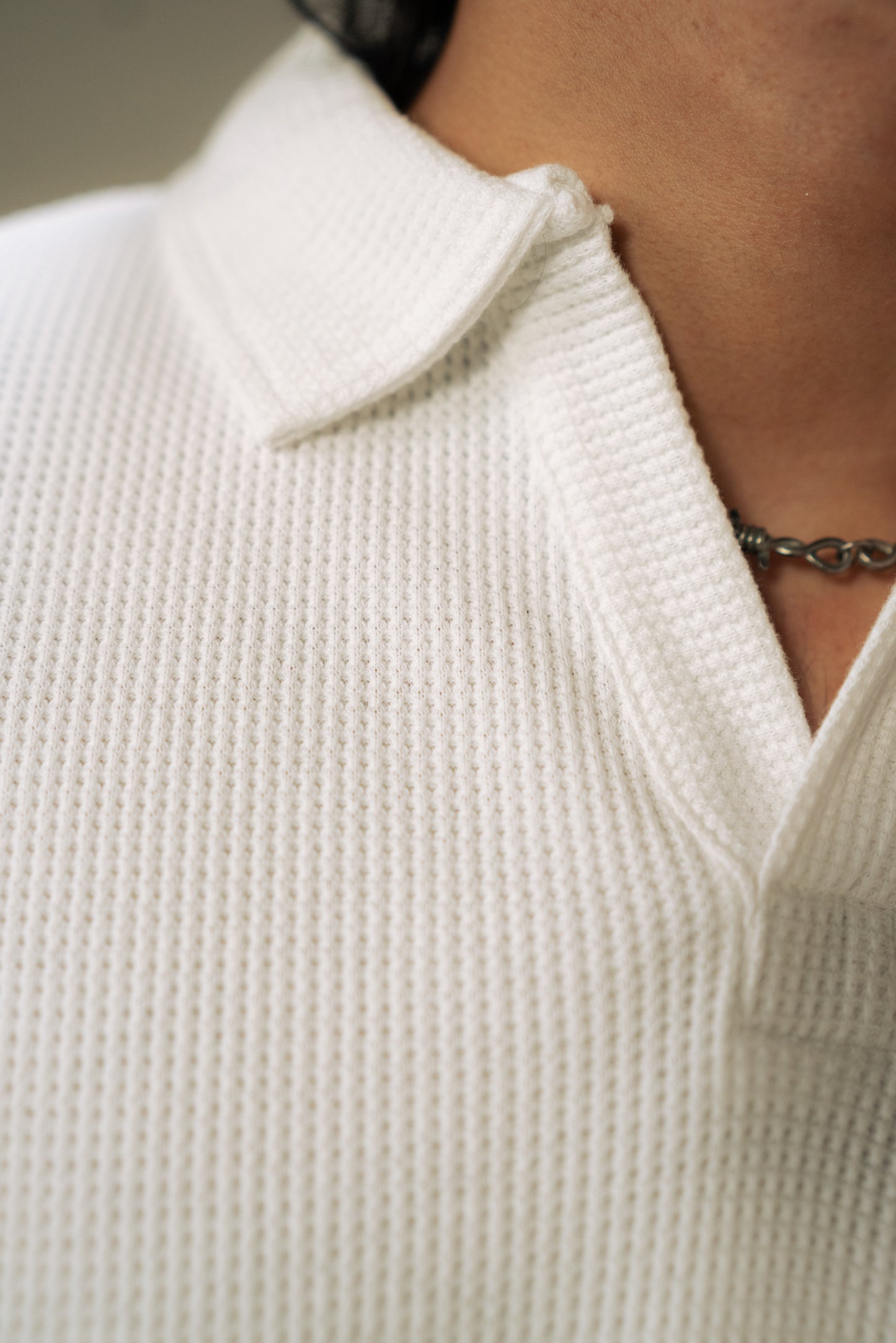 White-knitted