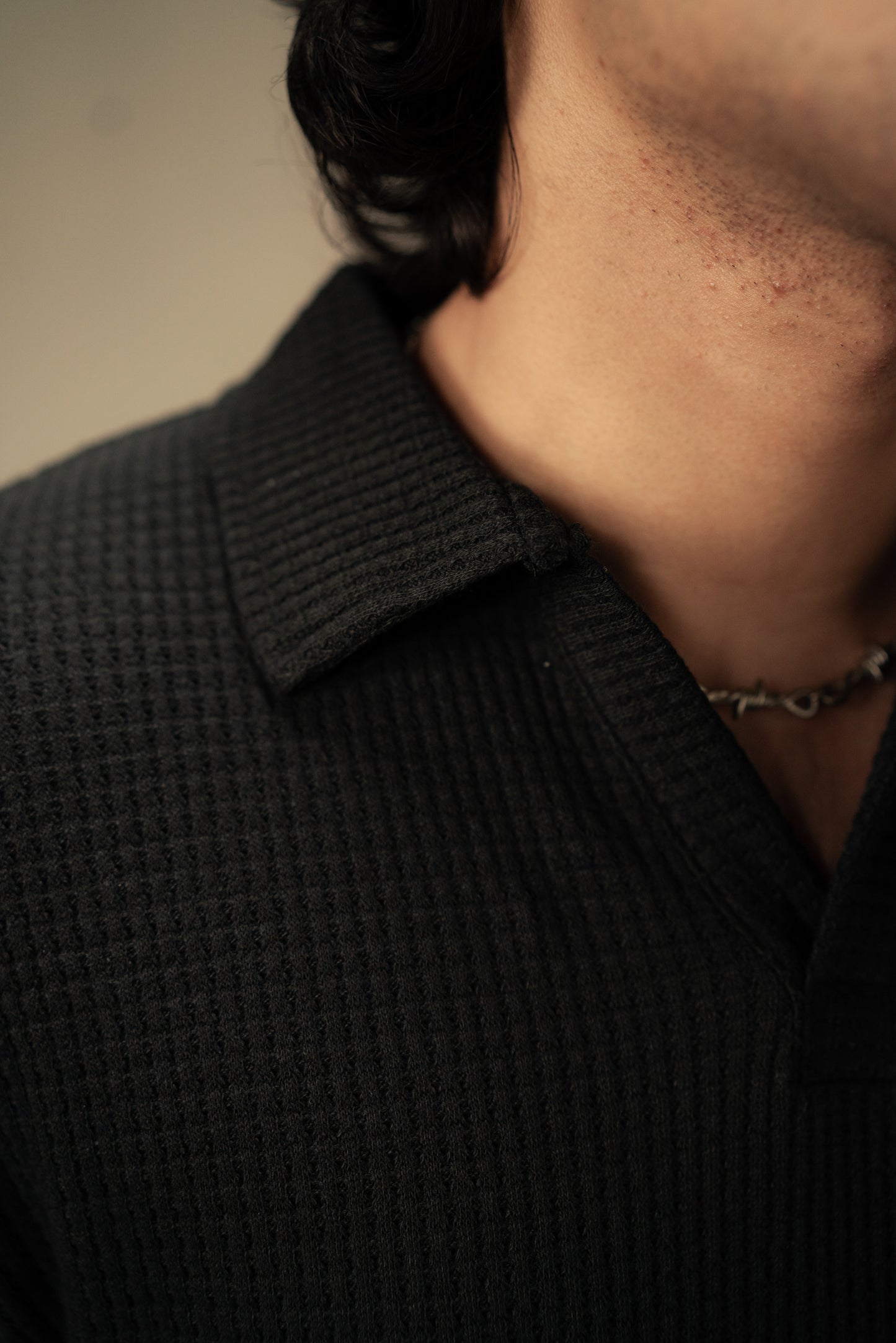 Black-knitted