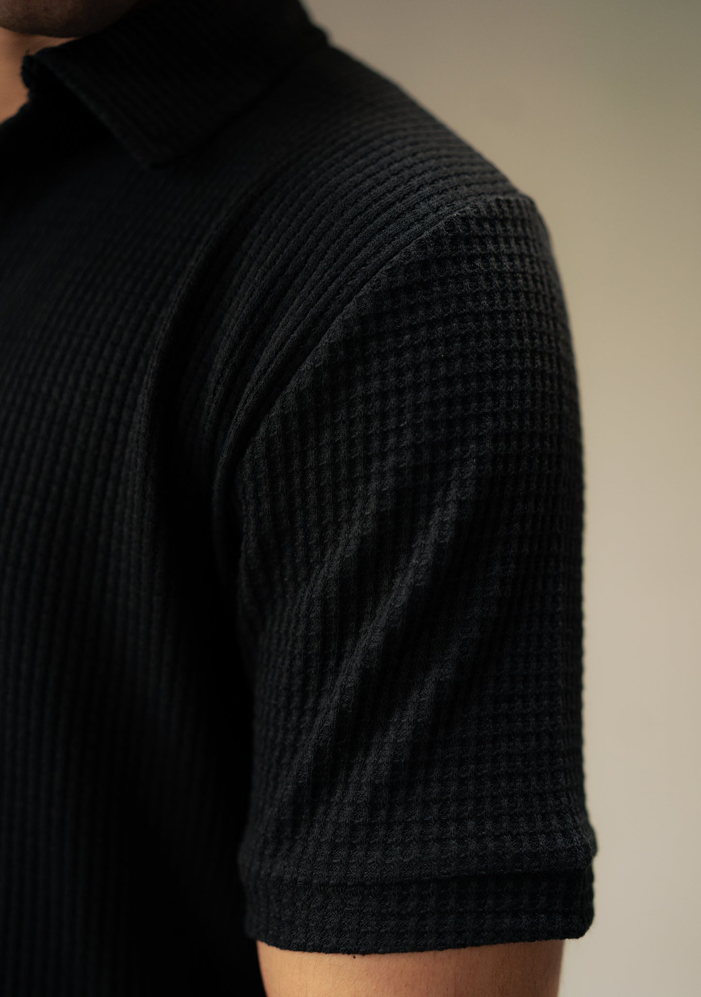 Black-knitted