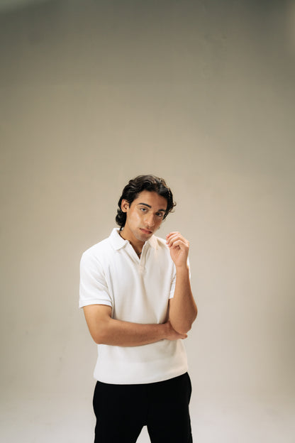 White-knitted