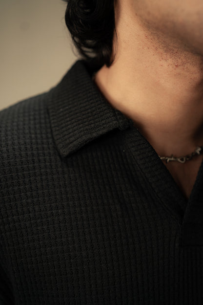 Black-knitted