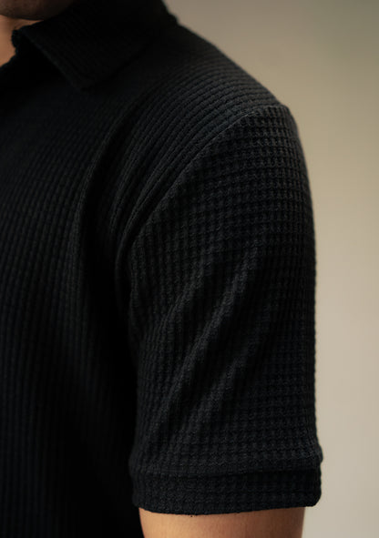 Black-knitted